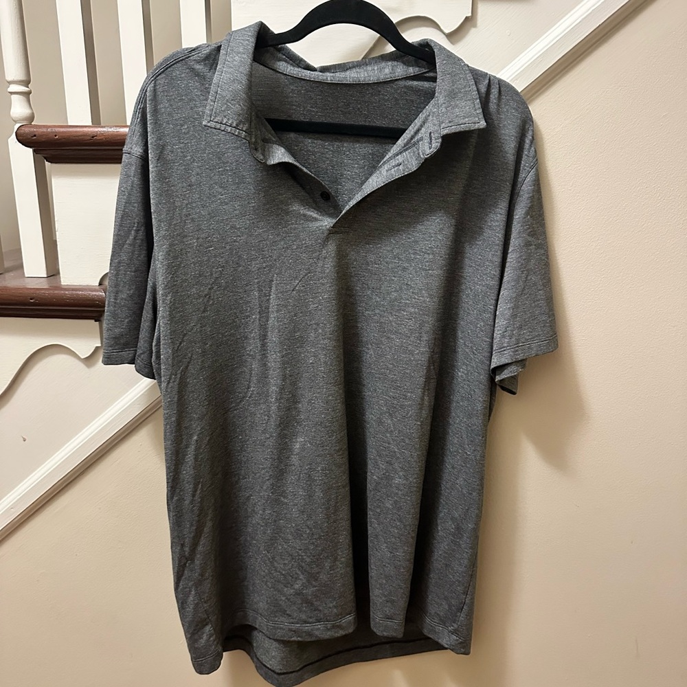 Lululemon Gray Polo Shirt
